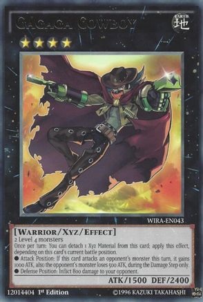 Gagaga Cowboy (WIRA-EN043) - Wing Raiders 1st Edition Wing Raiders Yugioh Single  Squirtle Squad Card Shop.