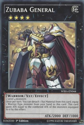 Zubaba General (WIRA-EN044) - Wing Raiders 1st Edition Wing Raiders Yugioh Single  Squirtle Squad Card Shop.