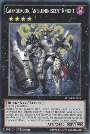 Cairngorgon, Antiluminescent Knight (WIRA-EN049) - Wing Raiders 1st Edition Wing Raiders Yugioh Single  Squirtle Squad Card Shop.