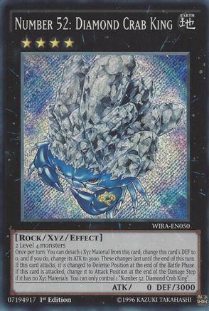 Number 52: Diamond Crab King (WIRA-EN050) - Wing Raiders 1st Edition Wing Raiders Yugioh Single  Squirtle Squad Card Shop.