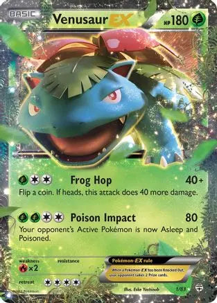 Venusaur EX 001/83  - Holofoil Generations - Ultra Rare Generations Pokemon Single  Squirtle Squad Card Shop.
