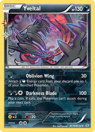 Yveltal RC16/RC32 – Generations: Radiant Collection – Holofoil