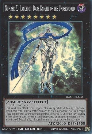 Number 23: Lancelot, Dark Knight of the Underworld (BOSH-ENSE2) - Breakers of Shadow Limited Breakers of Shadow Yugioh Single  Squirtle Squad Card Shop.