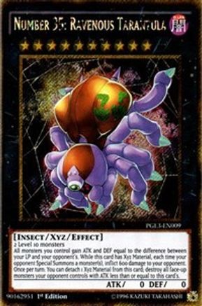 Number 35: Ravenous Tarantula (PGL3-EN009) - Premium Gold: Infinite Gold 1st Edition Premium Gold: Infinite Gold Yugioh Single  Squirtle Squad Card Shop.