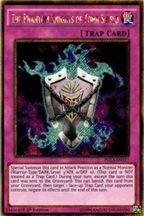 The Phantom Knights of Tomb Shield (PGL3-EN017) - Premium Gold: Infinite Gold 1st Edition Premium Gold: Infinite Gold Yugioh Single  Squirtle Squad Card Shop.