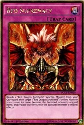 Red Supremacy (PGL3-EN020) - Premium Gold: Infinite Gold 1st Edition Premium Gold: Infinite Gold Yugioh Single  Squirtle Squad Card Shop.