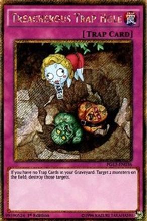 Treacherous Trap Hole (PGL3-EN036) - Premium Gold: Infinite Gold 1st Edition Premium Gold: Infinite Gold Yugioh Single  Squirtle Squad Card Shop.