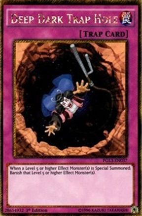 Deep Dark Trap Hole (PGL3-EN037) - Premium Gold: Infinite Gold 1st Edition Premium Gold: Infinite Gold Yugioh Single  Squirtle Squad Card Shop.