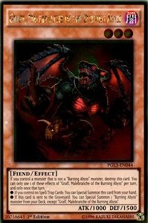Graff, Malebranche of the Burning Abyss (PGL3-EN044) - Premium Gold: Infinite Gold 1st Edition Premium Gold: Infinite Gold Yugioh Single  Squirtle Squad Card Shop.