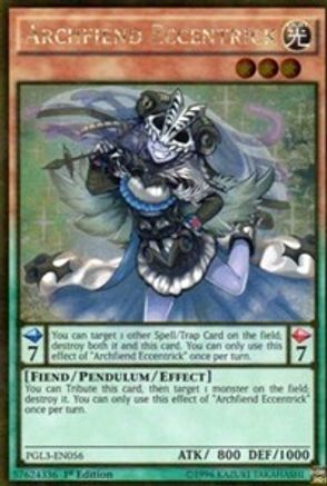 Archfiend Eccentrick (PGL3-EN056) - Premium Gold: Infinite Gold 1st Edition Premium Gold: Infinite Gold Yugioh Single  Squirtle Squad Card Shop.