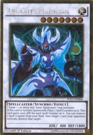 Arcanite Magician (PGL3-EN060) - Premium Gold: Infinite Gold 1st Edition Premium Gold: Infinite Gold Yugioh Single  Squirtle Squad Card Shop.