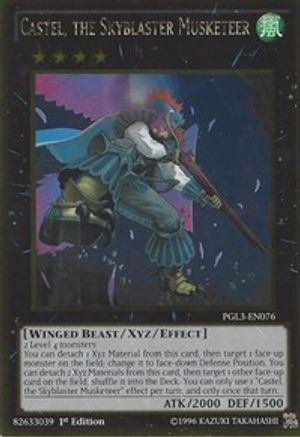 Castel, the Skyblaster Musketeer (PGL3-EN076) - Premium Gold: Infinite Gold 1st Edition Premium Gold: Infinite Gold Yugioh Single  Squirtle Squad Card Shop.