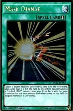 Mask Change (PGL3-EN083) - Premium Gold: Infinite Gold 1st Edition Premium Gold: Infinite Gold Yugioh Single  Squirtle Squad Card Shop.