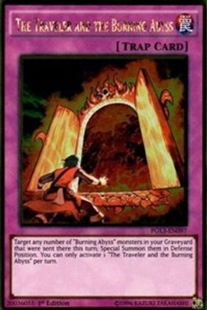 The Traveler and the Burning Abyss (PGL3-EN097) - Premium Gold: Infinite Gold 1st Edition Premium Gold: Infinite Gold Yugioh Single  Squirtle Squad Card Shop.