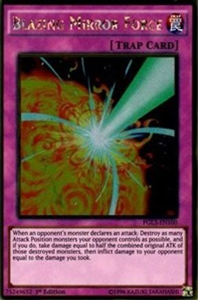 Blazing Mirror Force (PGL3-EN100) - Premium Gold: Infinite Gold 1st Edition Premium Gold: Infinite Gold Yugioh Single  Squirtle Squad Card Shop.