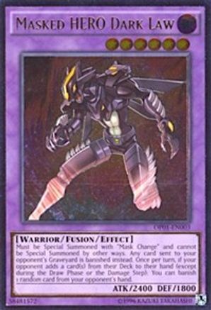 Masked HERO Dark Law (UTR) (OP01-EN003) - OTS Tournament Pack 1 Unlimited OTS Tournament Pack 1 Yugioh Single  Squirtle Squad Card Shop.