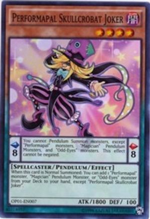 Performapal Skullcrobat Joker (OP01-EN007) - OTS Tournament Pack 1 Unlimited OTS Tournament Pack 1 Yugioh Single  Squirtle Squad Card Shop.