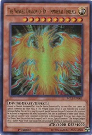 The Winged Dragon of Ra - Immortal Phoenix (MIL1-EN001) - Millennium Pack 1st Edition Millennium Pack Yugioh Single  Squirtle Squad Card Shop.