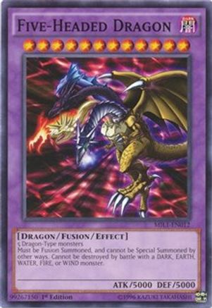 Five-Headed Dragon (MIL1-EN012) - Millennium Pack 1st Edition Millennium Pack Yugioh Single  Squirtle Squad Card Shop.