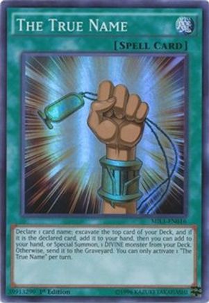 The True Name (MIL1-EN016) - Millennium Pack 1st Edition Millennium Pack Yugioh Single  Squirtle Squad Card Shop.