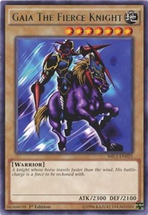 Gaia The Fierce Knight (MIL1-EN025) - Millennium Pack 1st Edition Millennium Pack Yugioh Single  Squirtle Squad Card Shop.