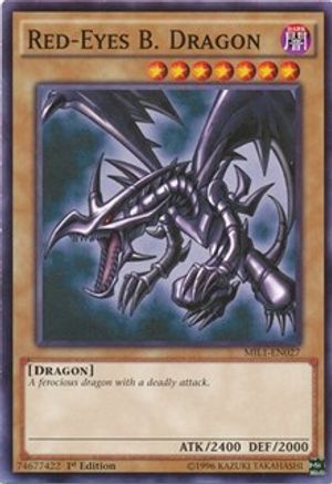 Red-Eyes B. Dragon (MIL1-EN027) - Millennium Pack 1st Edition Millennium Pack Yugioh Single  Squirtle Squad Card Shop.