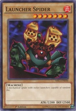 Launcher Spider (MIL1-EN030) - Millennium Pack 1st Edition Millennium Pack Yugioh Single  Squirtle Squad Card Shop.
