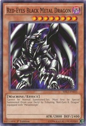 Red-Eyes Black Metal Dragon (MIL1-EN035) - Millennium Pack 1st Edition Millennium Pack Yugioh Single  Squirtle Squad Card Shop.
