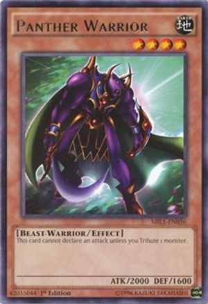Panther Warrior (MIL1-EN036) - Millennium Pack 1st Edition Millennium Pack Yugioh Single  Squirtle Squad Card Shop.