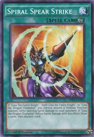 Spiral Spear Strike (MIL1-EN043) - Millennium Pack 1st Edition Millennium Pack Yugioh Single  Squirtle Squad Card Shop.