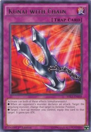 Kunai with Chain (MIL1-EN048) - Millennium Pack 1st Edition Millennium Pack Yugioh Single  Squirtle Squad Card Shop.