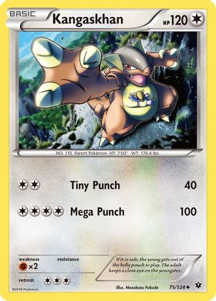 Kangaskhan 075  - Reverse Holofoil XY  Fates Collide - Uncommon XY - Fates Collide Pokemon Single  Squirtle Squad Card Shop.