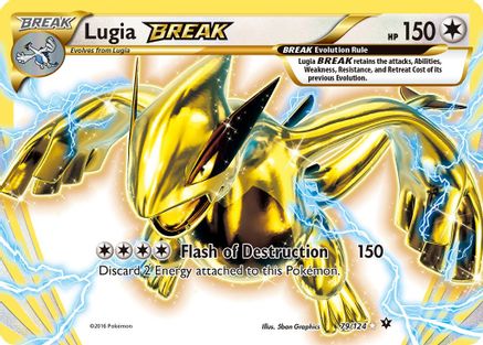 Lugia BREAK 079  - Holofoil XY  Fates Collide - Rare BREAK XY - Fates Collide Pokemon Single  Squirtle Squad Card Shop.