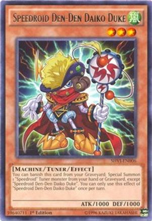 Speedroid Den-Den Daiko Duke (SHVI-EN006) - Shining Victories 1st Edition Shining Victories Yugioh Single  Squirtle Squad Card Shop.