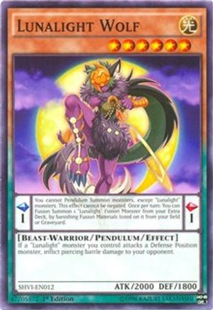 Lunalight Wolf (SHVI-EN012) - Shining Victories 1st Edition Shining Victories Yugioh Single  Squirtle Squad Card Shop.