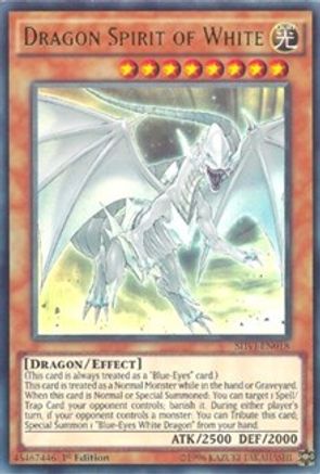 Dragon Spirit of White (SHVI-EN018) - Shining Victories Unlimited Shining Victories Yugioh Single  Squirtle Squad Card Shop.