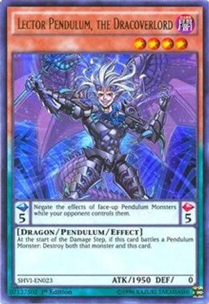 Lector Pendulum, the Dracoverlord (SHVI-EN023) - Shining Victories Unlimited Shining Victories Yugioh Single  Squirtle Squad Card Shop.