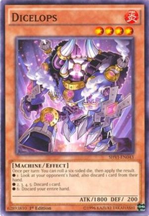 Dicelops (SHVI-EN043) - Shining Victories 1st Edition Shining Victories Yugioh Single  Squirtle Squad Card Shop.