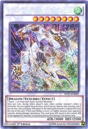 Crystal Wing Synchro Dragon (SHVI-EN049) - Shining Victories 1st Edition Shining Victories Yugioh Single  Squirtle Squad Card Shop.