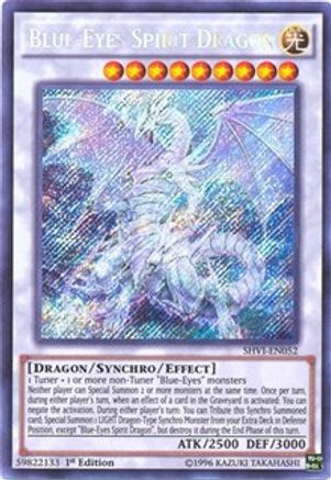 Blue-Eyes Spirit Dragon (SHVI-EN052) - Shining Victories Unlimited Shining Victories Yugioh Single  Squirtle Squad Card Shop.