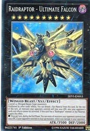 Raidraptor - Ultimate Falcon (SHVI-EN053) - Shining Victories 1st Edition Shining Victories Yugioh Single  Squirtle Squad Card Shop.