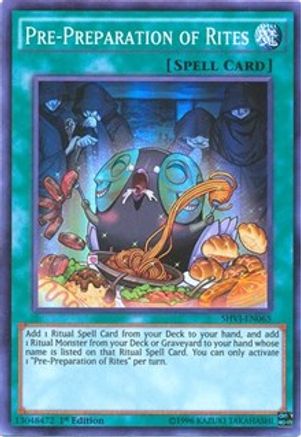 Pre-Preparation of Rites (SHVI-EN065) - Shining Victories Unlimited Shining Victories Yugioh Single  Squirtle Squad Card Shop.