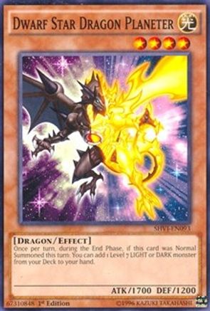 Dwarf Star Dragon Planeter (SHVI-EN093) - Shining Victories 1st Edition Shining Victories Yugioh Single  Squirtle Squad Card Shop.