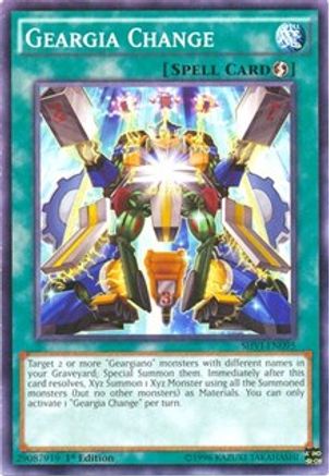 Geargia Change (SHVI-EN095) - Shining Victories Unlimited Shining Victories Yugioh Single  Squirtle Squad Card Shop.