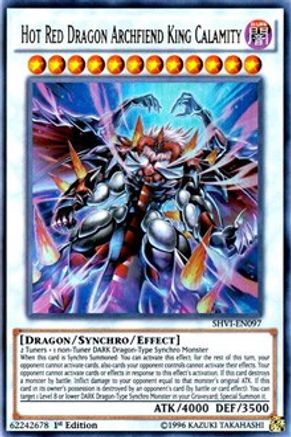 Hot Red Dragon Archfiend King Calamity (SHVI-EN097) - Shining Victories Unlimited Shining Victories Yugioh Single  Squirtle Squad Card Shop.