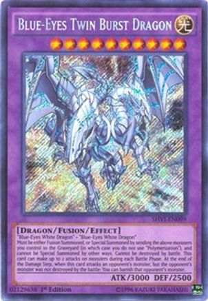 Blue-Eyes Twin Burst Dragon (SHVI-EN099) - Shining Victories 1st Edition Shining Victories Yugioh Single  Squirtle Squad Card Shop.