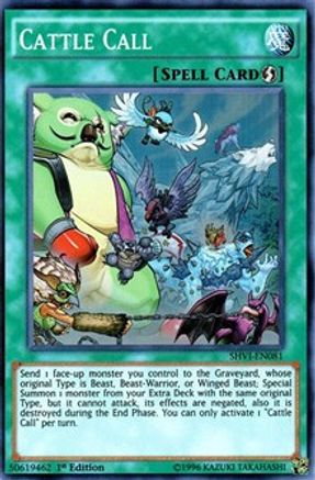 Cattle Call (SHVI-EN081) - Shining Victories 1st Edition Shining Victories Yugioh Single  Squirtle Squad Card Shop.