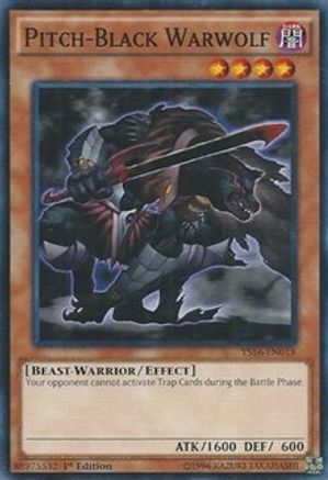 Pitch-Black Warwolf (YS16-EN018) - Starter Deck: Yuya 1st Edition Starter Deck: Yuya Yugioh Single  Squirtle Squad Card Shop.