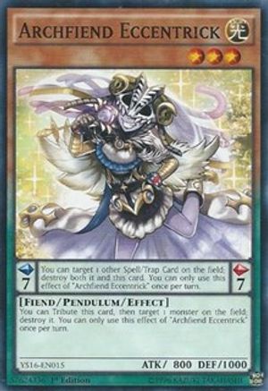 Archfiend Eccentrick (YS16-EN015) - Starter Deck: Yuya 1st Edition Starter Deck: Yuya Yugioh Single  Squirtle Squad Card Shop.