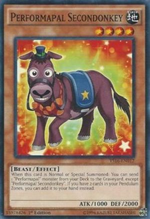 Performapal Secondonkey (YS16-EN012) - Starter Deck: Yuya 1st Edition Starter Deck: Yuya Yugioh Single  Squirtle Squad Card Shop.
